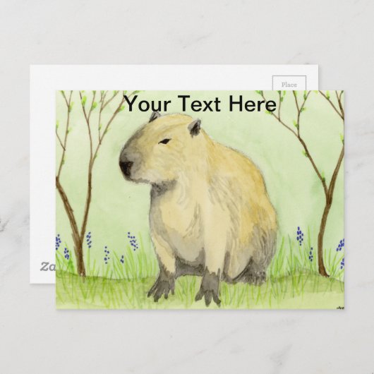 Capybara Blues Briefkaart (Voorkant / Achterkant)