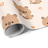 Capybara Boba Cadeaupapier (Rol Hoek)