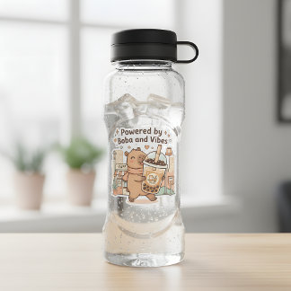Capybara Boba Sticker – Mooie Kawaii Bubble Tea