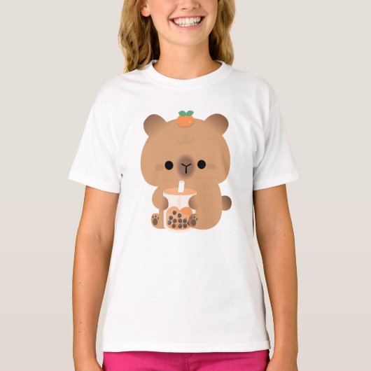 Capybara Boba T-shirt (Voorkant)