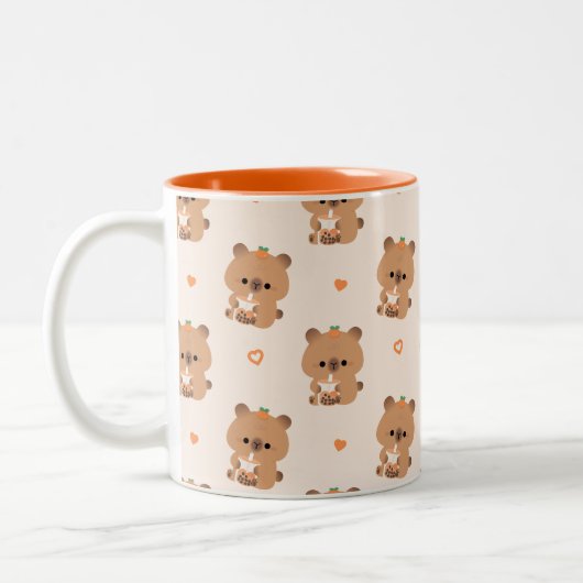 Capybara Boba Tweekleurige Koffiemok (Links)
