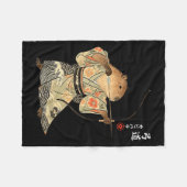 Capybara Boogschieten Samurai Kyudo Japans Dieren Fleece Deken (Voorkant (Horizontaal))