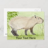 Capybara Briefkaart (Voorkant / Achterkant)