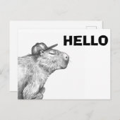 Capybara Briefkaart (Voorkant / Achterkant)