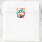 Capybara Bruh Funny Bruh Capybara Lovers Mannen Ki Vierkante Sticker (Tas)