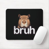 Capybara Bruh Grappige Capy Meme Knaagdier Mannen Muismat (Met muis)
