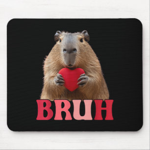 Capybara Bruh Meme Grappig Gezegde Tiener Jongens Muismat