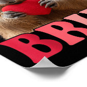 Capybara Bruh Meme Grappig Gezegde Tiener Jongens Poster (Hoek)