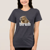 Capybara Bruh Meme Shirt Funny Animal Tee (Voorkant)