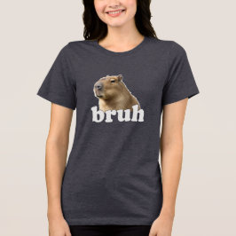 Capybara Bruh Meme Shirt Funny Animal Tee