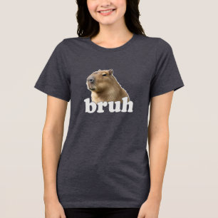 Capybara Bruh Meme Shirt Funny Animal Tee