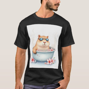 Capybara Bubbelbad Ontspan Je Stress Verlichtings  T-shirt