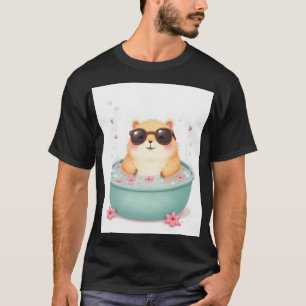 Capybara Bubbelbad Ontspannen Sfeer Sticker - Rela T-shirt