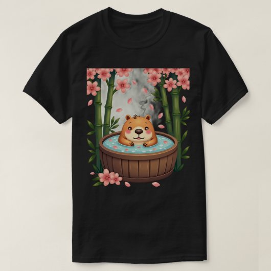 Capybara Bubbelbad Ontspanning Sdag Chillen Capyba T-shirt (Design voorkant)