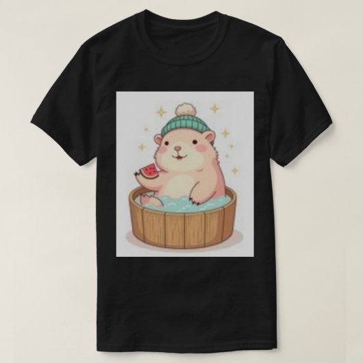 Capybara Bubbelbad Ontspanning Spa Dag Ch T-shirt (Design voorkant)