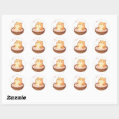 Capybara Bubbelbad Ontspanning Sticker Capybara Sp (Vel)