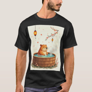 Capybara Bubbelbad Ontspanning Stoomende Spadag St T-shirt