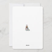 Capybara Bunny Hatching Easter Feestdagenkaart (Achterkant)