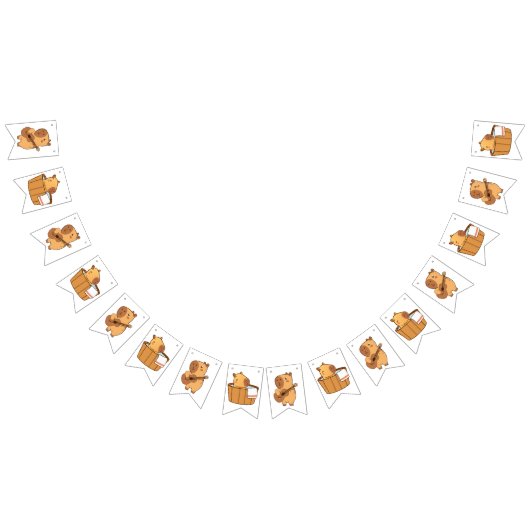Capybara Bunting Banner | Leuke dieren themafeest (Alle)