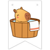 Capybara Bunting Banner | Leuke dieren themafeest (Derde vlag)