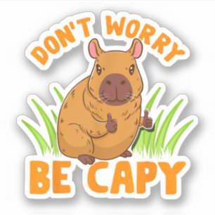 Capybara Cadeau Schattig Grappig Dierentuin Dieren Sticker