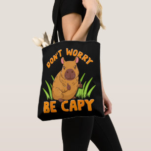 Capybara Cadeau Schattig Grappig Dierentuin Dieren Tote Bag