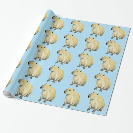 Capybara Cadeaupapier (Uitgerold)