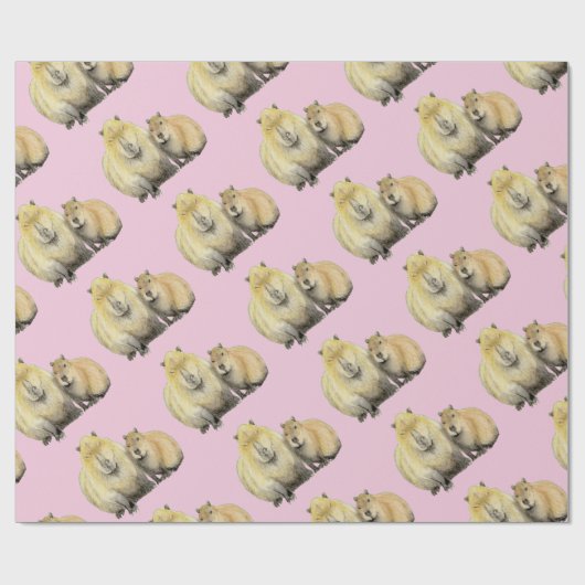 Capybara Cadeaupapier (Vlak)