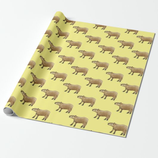 Capybara Cadeaupapier (Uitgerold)