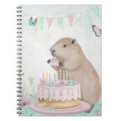 Capybara Cakefest Kinder Notitieboek (Voorkant)
