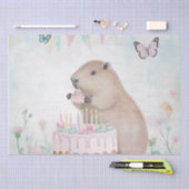 Capybara Cakefest Kinder Partij Decor Tissue Paper Tissuepapier (Craft)