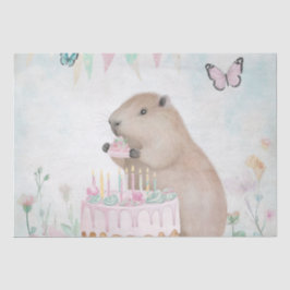 Capybara Cakefest Kinder Partij Decor Tissue Paper Tissuepapier