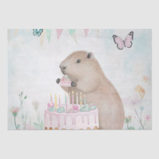 Capybara Cakefest Kinder Partij Decor Tissue Paper Tissuepapier
