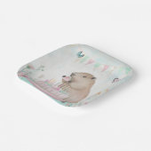 Capybara Cakefest Kinder Partij Papieren Borden Bordje (Gebogen)