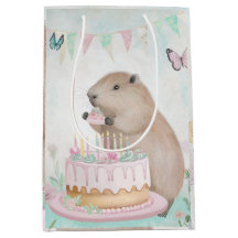 Capybara Cakefest Kinder Party Decor Gift Bag