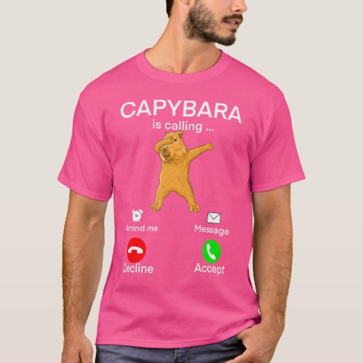 Capybara Calling T-shirt (Voorkant)