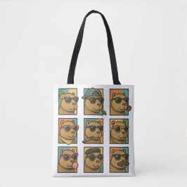 Capybara Calm Crew Tote Bag