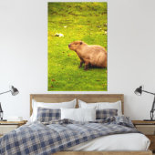 Capybara Canvas Afdruk (Insitu (Slaapkamer))