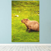 Capybara Canvas Afdruk (Insitu (Houten vloer))