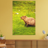 Capybara Canvas Afdruk (Insitu (Woonkamer))