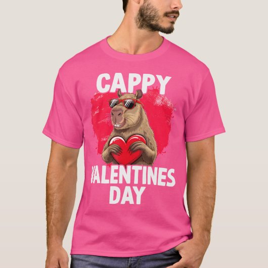 Capybara Cappy Valentijnsdag T-shirt (Voorkant)