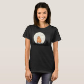 Capybara Capy Bara Capibara Stuff Moon Pet T-shirt (Voorkant volledig)