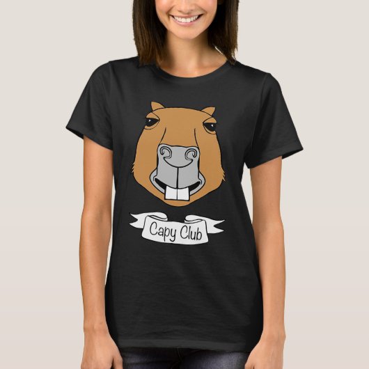 Capybara Capy Club T-shirt (Voorkant)