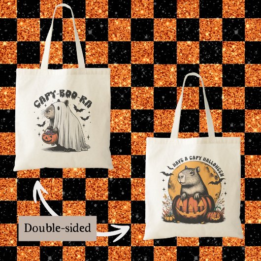 Capybara Capy Halloween Funny Capy-Boo-Ra Schattig Tote Bag