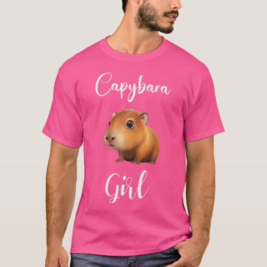 Capybara Capybara Meisje Grappig Schattige Capy Ca T-shirt (Voorkant)