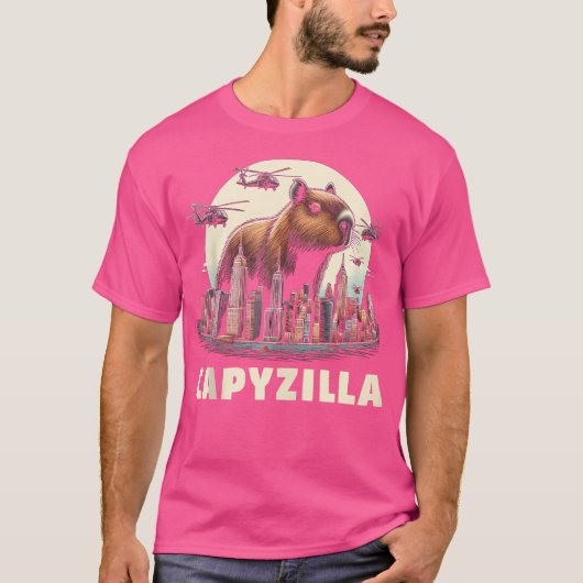 Capybara Capyzilla Grappig Schattige Capybara T-shirt (Voorkant)