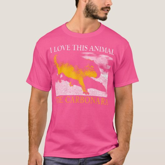 Capybara Carbonara Ik hou van dit dier, de Carbona T-shirt (Voorkant)