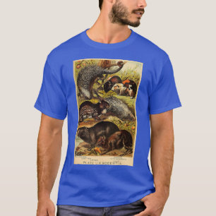 Capybara - Cavia - Stekelvarken Vintage Dier L T-shirt