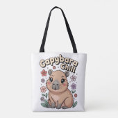 Capybara Chill Tote Bag (Achterkant)