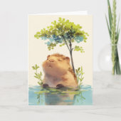 Capybara Chille Dip Kaart (Voorkant)